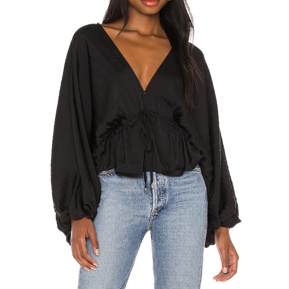 Free Pople Elouise Blouse Black